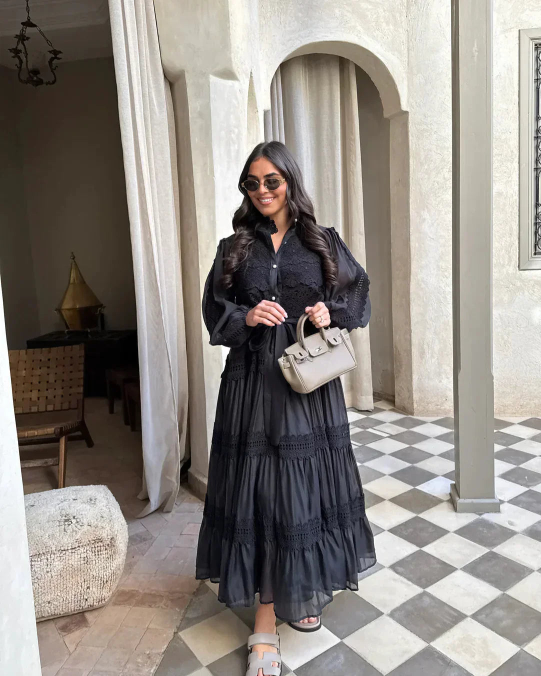 Vestido Lumière – Edição Exclusiva com Renda Bordada