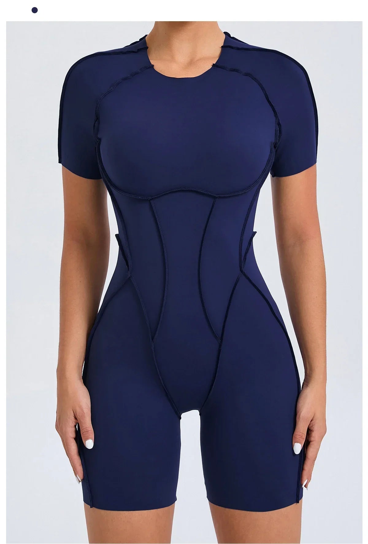 Macaquinho Fitness Feminino – Costas Nua, Cintura Alta e Efeito Levanta Bumbum | Treino, Yoga e Academia