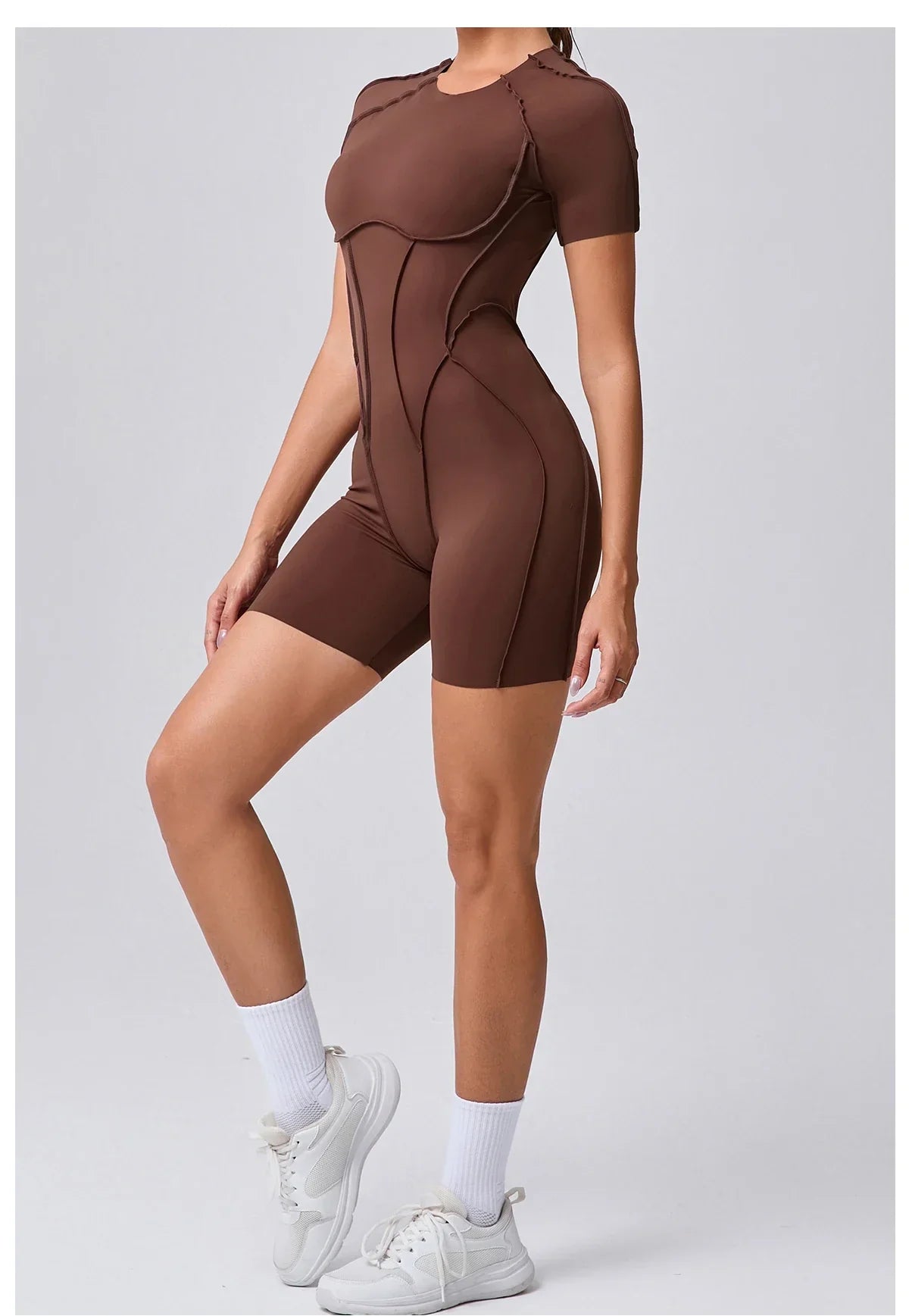 Macaquinho Fitness Feminino – Costas Nua, Cintura Alta e Efeito Levanta Bumbum | Treino, Yoga e Academia