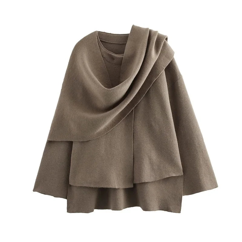 Casaco com Gola Assimétrica – Inverno com Estilo e Conforto