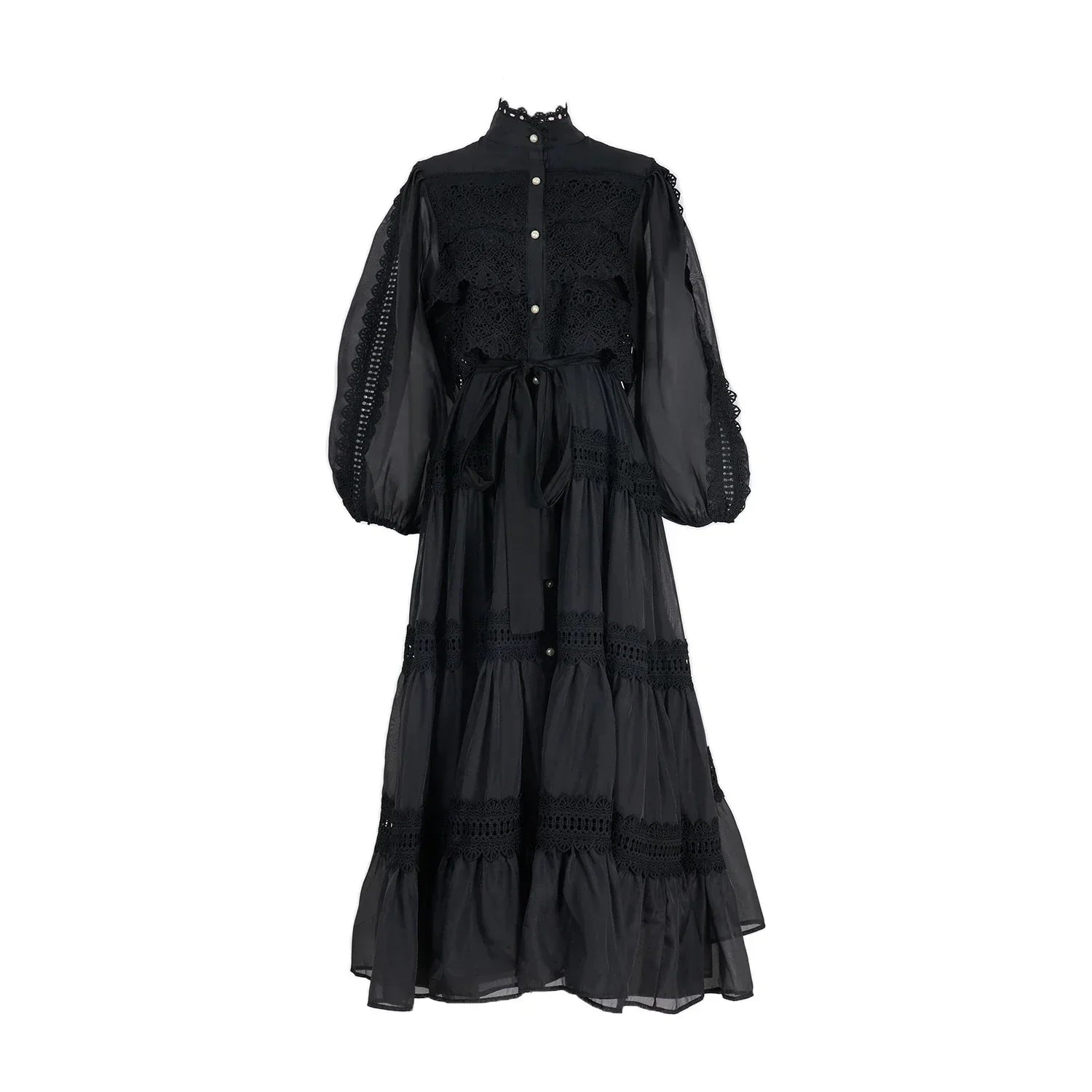 Vestido Lumière – Edição Exclusiva com Renda Bordada