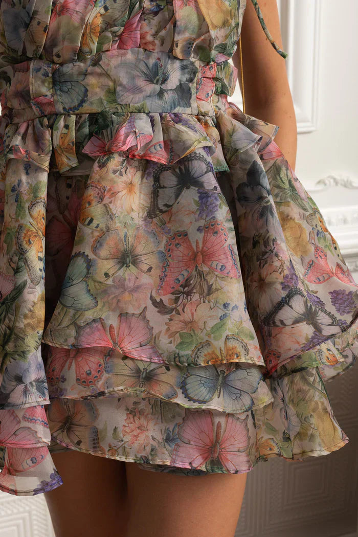 Vestido – Estampa Colorida, Sexy e Charmoso