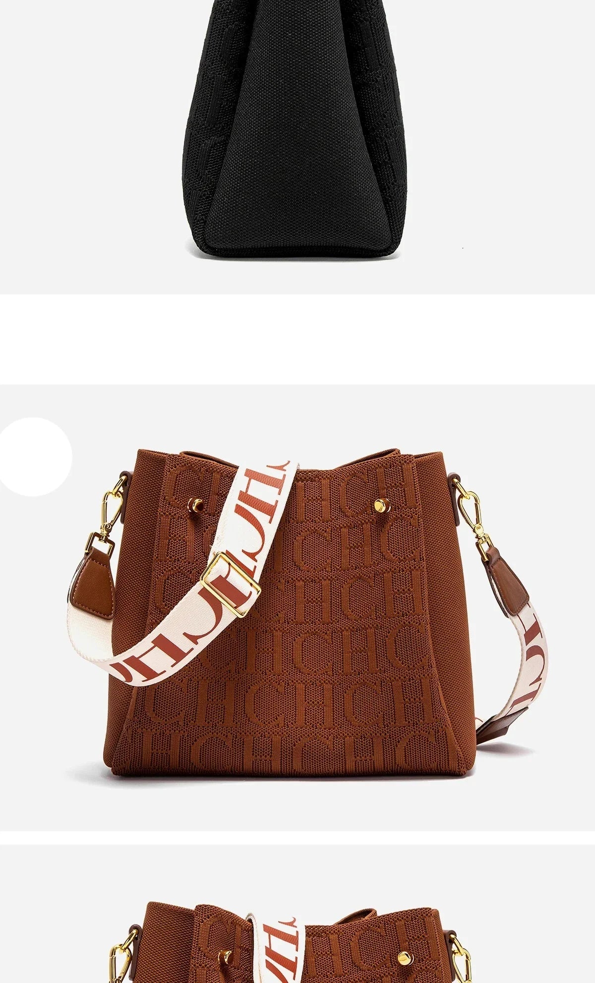 Bolsa CHCH – Bolsa de Ombro, Fecho Magnético, Grande Capacidade, Moderna e Elegante