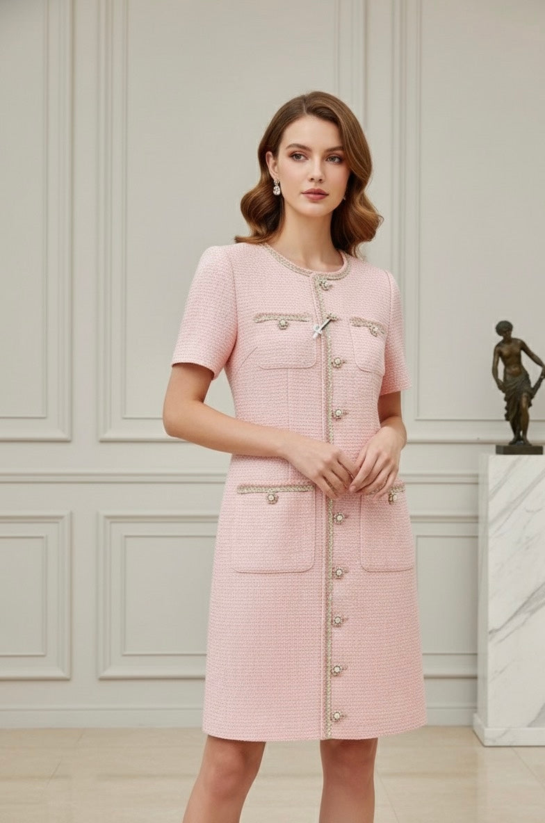 Vestido Luxo Atemporal TWEED - Novidade