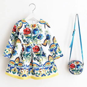 Vestido menina Infantil - Coleção Mae e filha