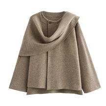 Casaco com Gola Assimétrica – Inverno com Estilo e Conforto