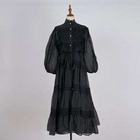 Vestido Lumière – Edição Exclusiva com Renda Bordada