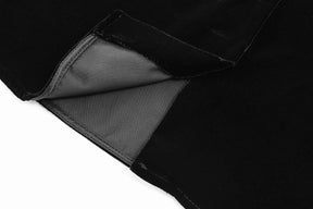 Conjunto em Veludo com Camisa de Manga Longa e Calça – Design Elegante com Detalhes Laterais