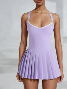 Vestido Esportivo Feminino Yoga & Tênis – One-Piece com Bojo | Alta Elasticidade & Secagem Rápida