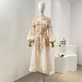 Vestido Luxo ALEMÃIS 100% Linho puro