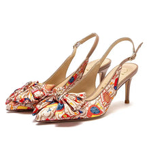 Sandálias CHCH – Salto Alto 7cm, Bico Fino com Laço