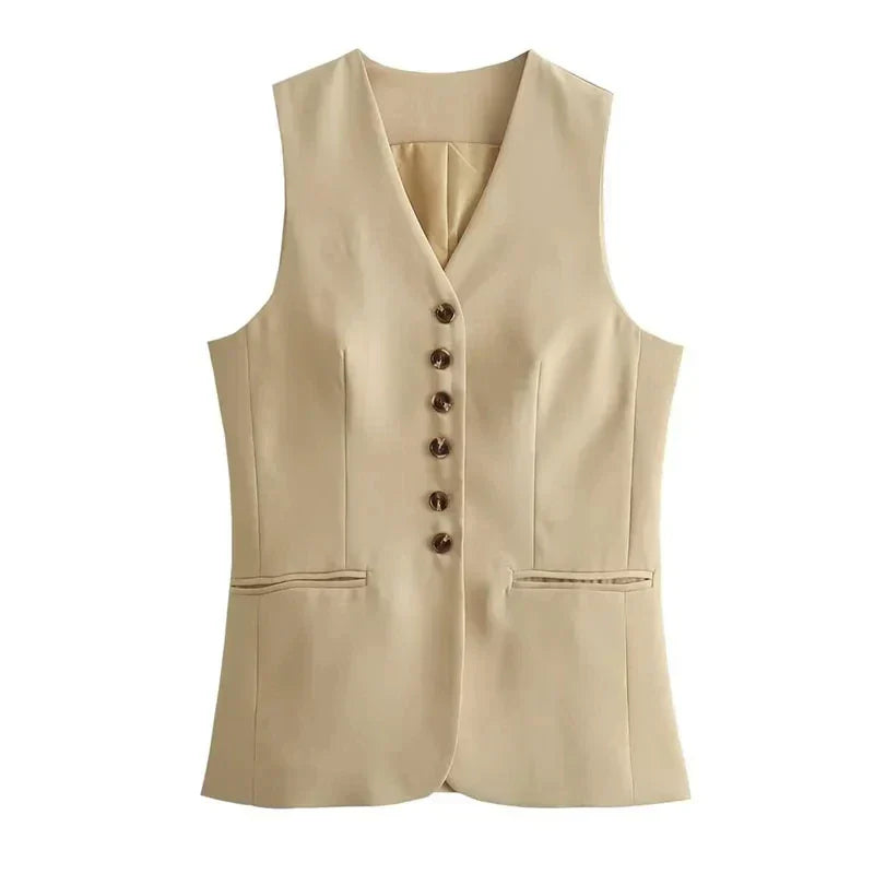 Conjunto de Colete e Saia Longa - Estilo e Elegância